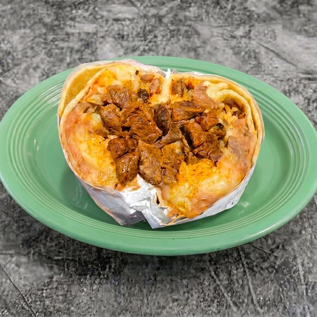 Carne Asada Burrito.