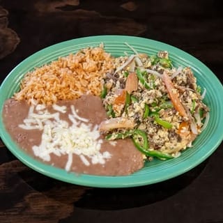 Machaca Con Huevos Plate