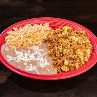Huevos Con Chorizo Plate